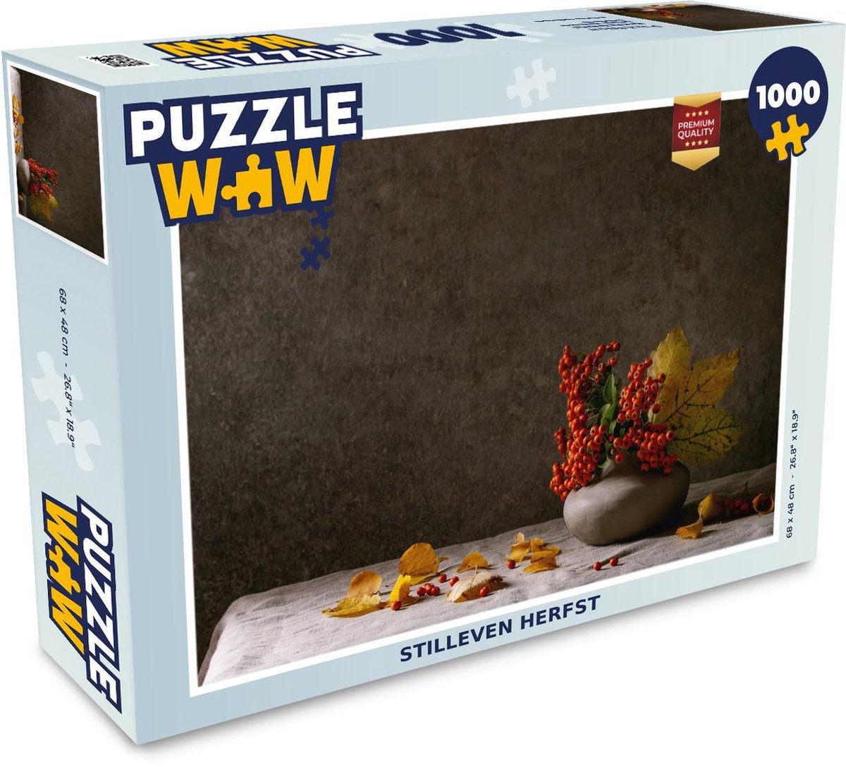 Puzzel 1000 stukjes volwassenen Stillevens Bloemen 1000 stukjes - Stilleven herfst  - PuzzleWow heeft +100000 puzzels