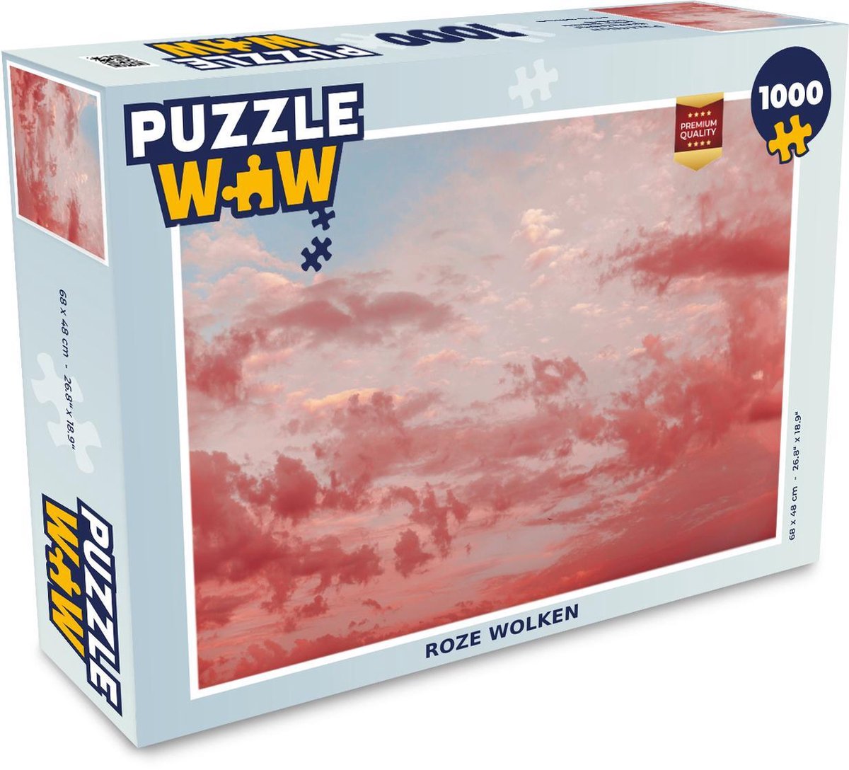 Puzzel 1000 stukjes volwassenen Living Color 1000 stukjes - Roze wolken  - PuzzleWow heeft +100000 puzzels