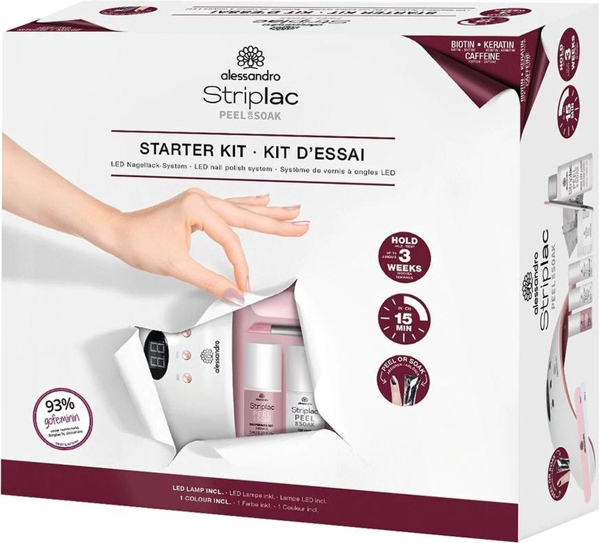 Alessandro Striplac Peel or Soak Starterskit 1 set