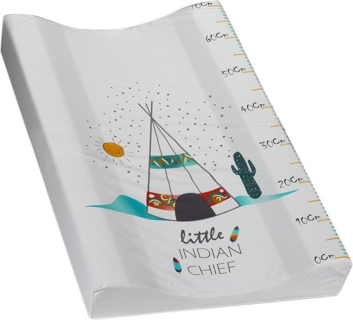 Interbaby Aankleedkussen Indio 70 X 55 Cm Pvc Wit