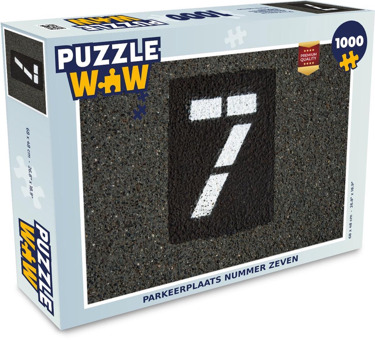 Puzzel 1000 stukjes volwassenen Nummer 7 1000 stukjes - Parkeerplaats nummer zeven  - PuzzleWow heeft +100000 puzzels