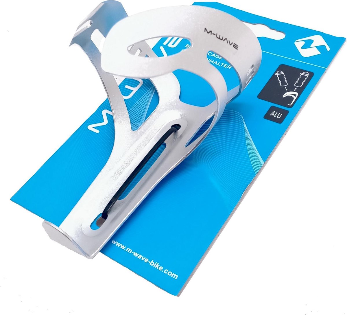 M-wave Aluminium Bidon Houder Bc 47 A Wit