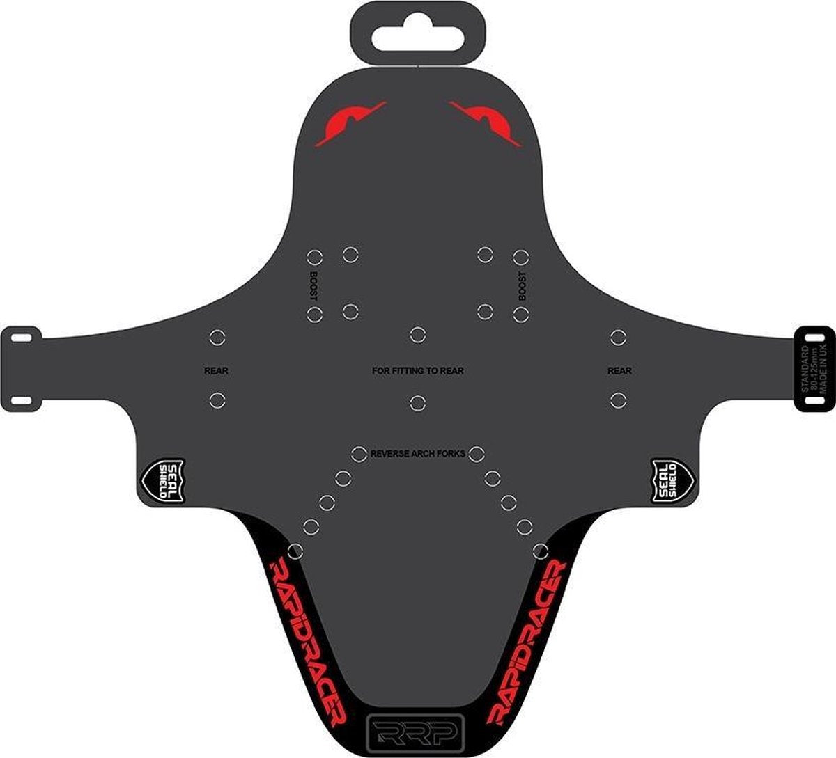 Rapidracerproducts Spatbord Enduroguard Mtb 80-120 Mm Rood