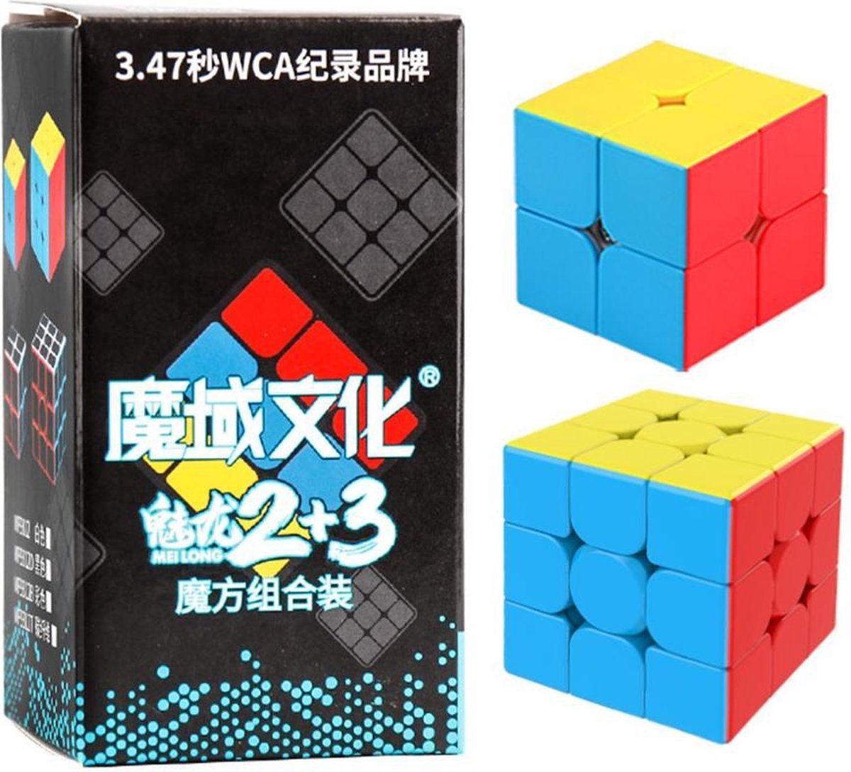 MoYu Meilong 2x2 + 3x3 (stickerless versie)
