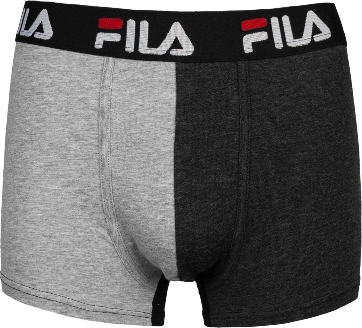 Fila - 2-pack Boxershort - Zwart/Grijs - Maat  S