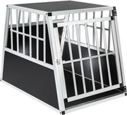 Tectake Single Hondenbench - Zwart/Zilver - 90 x 66 x 69