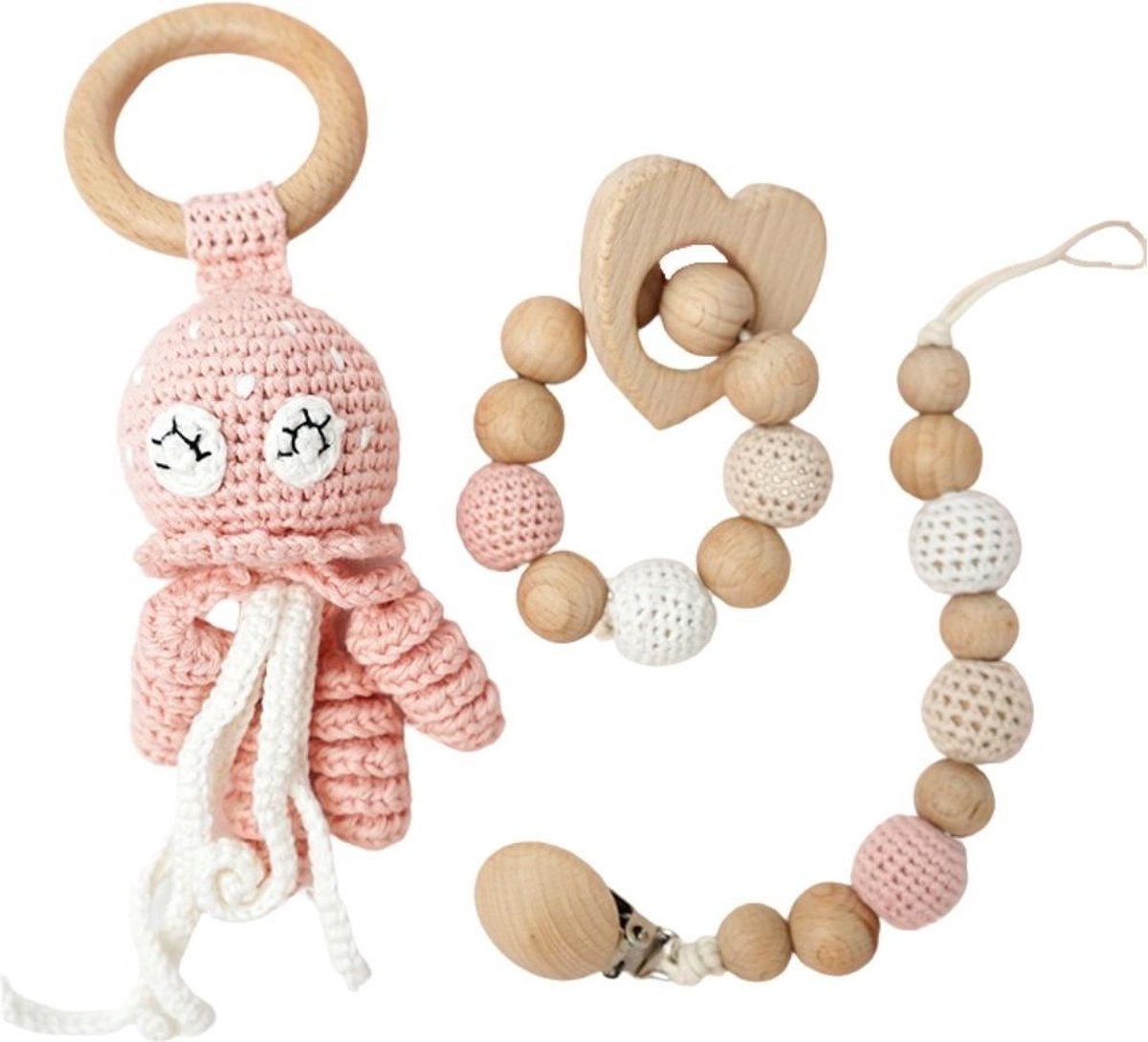 Giftset - Gehaakte Rammelaar Octopus