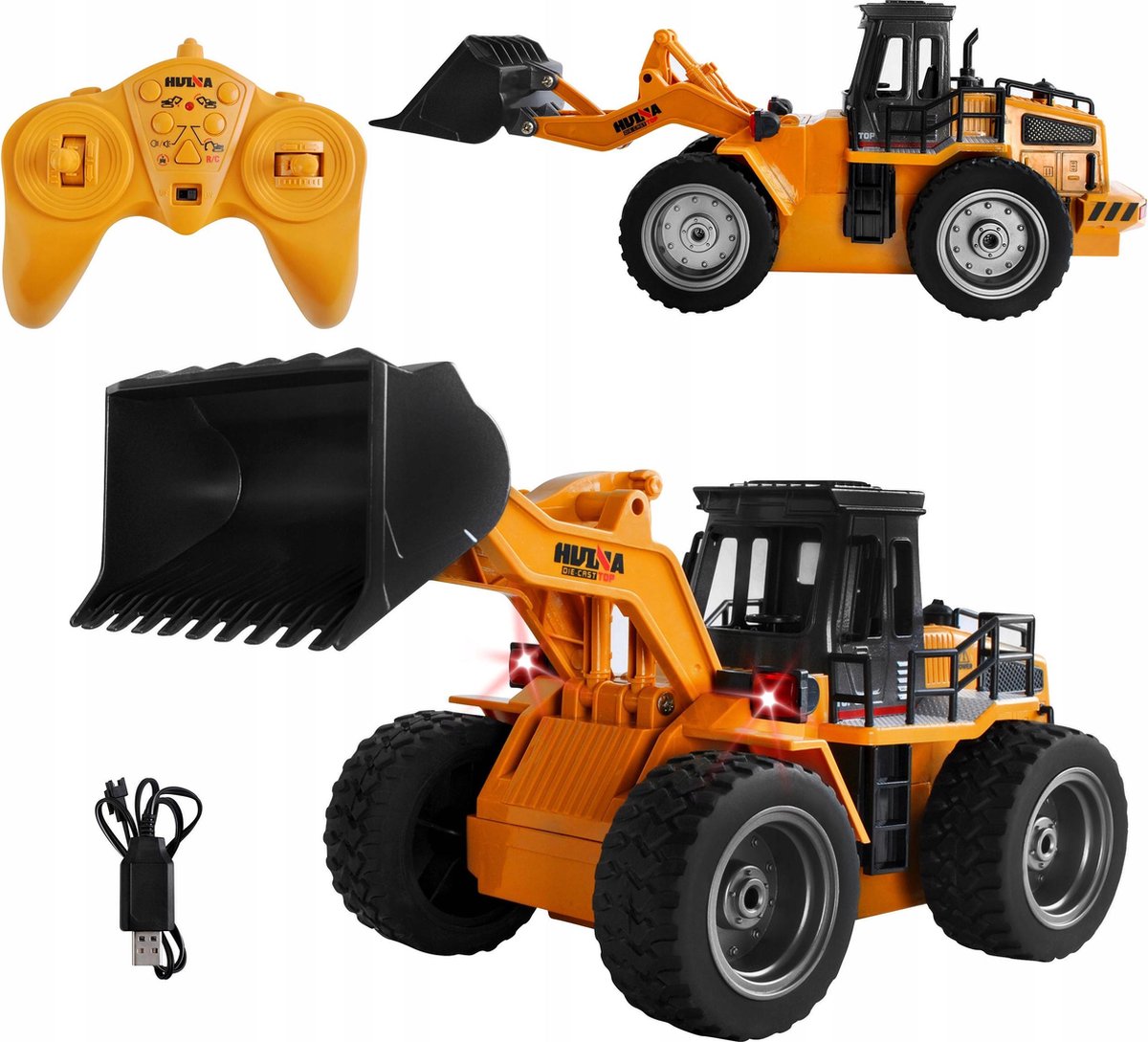 RC Bulldozer - Op Afstandbestuurbare Radiografische Graafmachine Met Afstandsbediening - Digging Machine - Met Interne Accu - 2.4Gz - Schaal 1:18