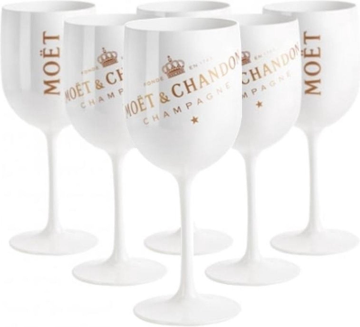 Moët & Chandon Champagneglazen - Wit - 6 stuks