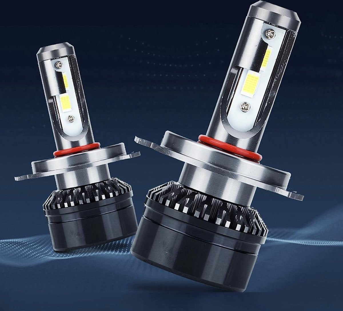 2 STKS H4 HB2 9003 Hi / Lo Auto Lamp Vervanging LED Koplamp Bollen Conversie Kit