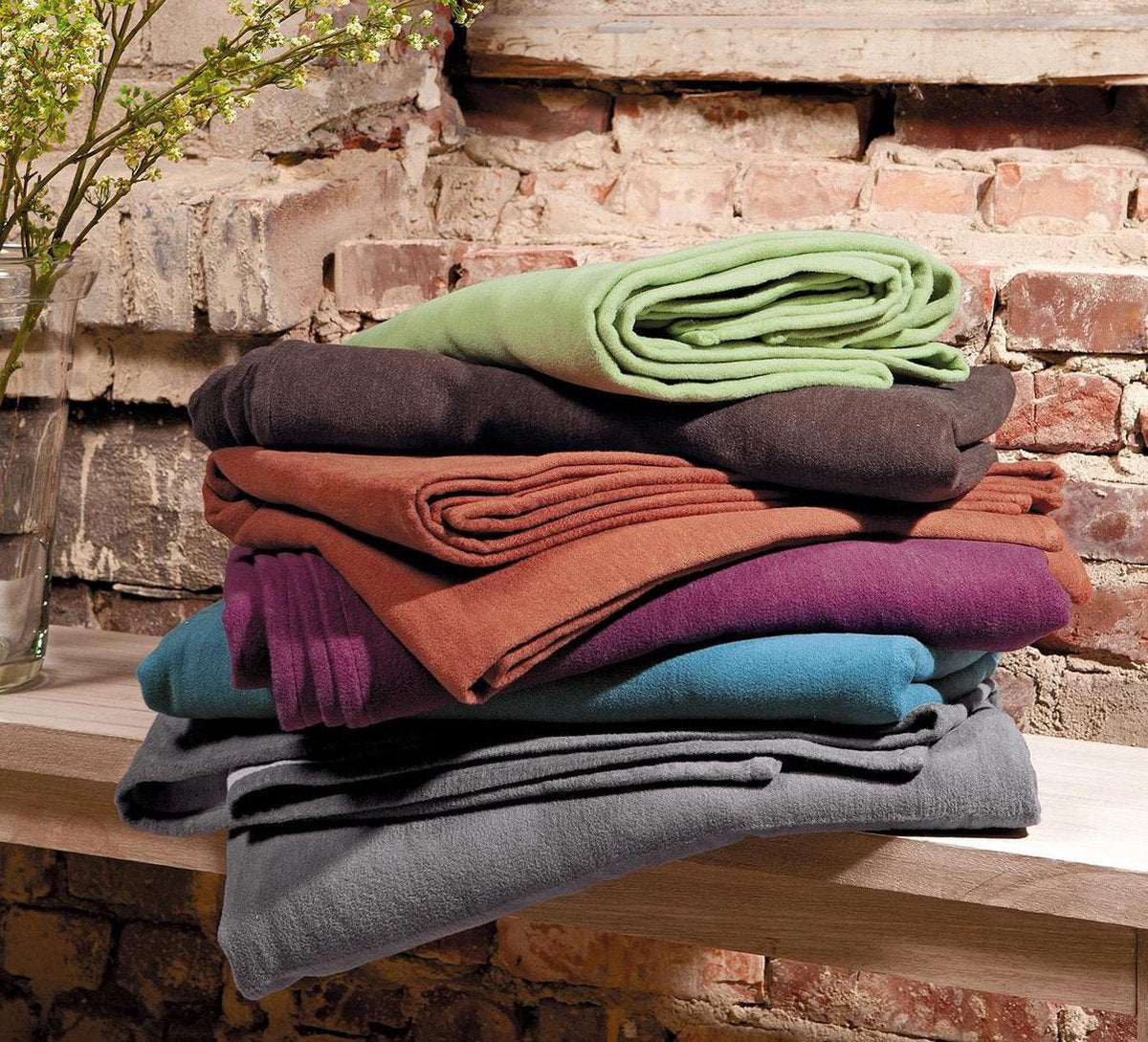Katoenen deken Cotton pur kakao/taupe Meditatiekussen YOGISTAR