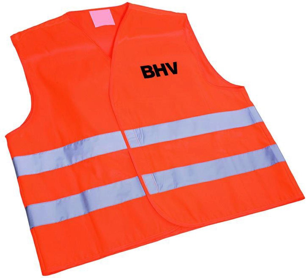 Veiligheidsvest Oranje opdruk BHV in tasje