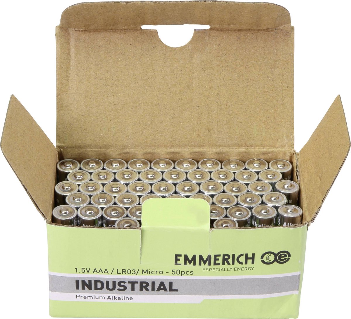 Emmerich Industrial LR03 AAA batterij (potlood) Alkaline 1300 mAh 50 stuks