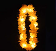 Lichtgevende Hawaii Ketting - LED - Geel