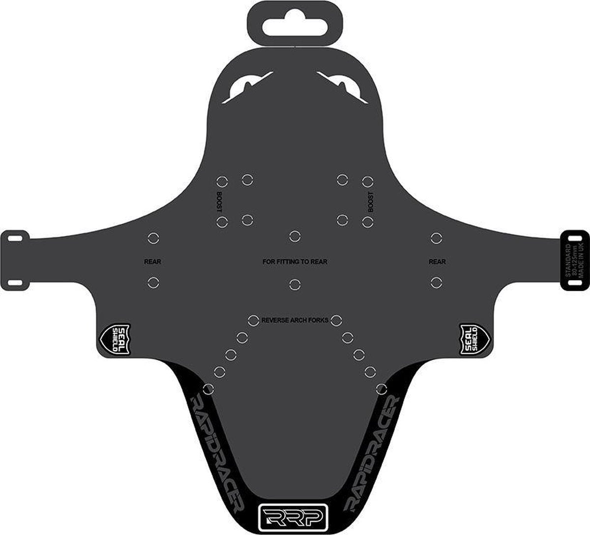 Rapidracerproducts Spatbord Enduroguard 80-120 Mm Zwart