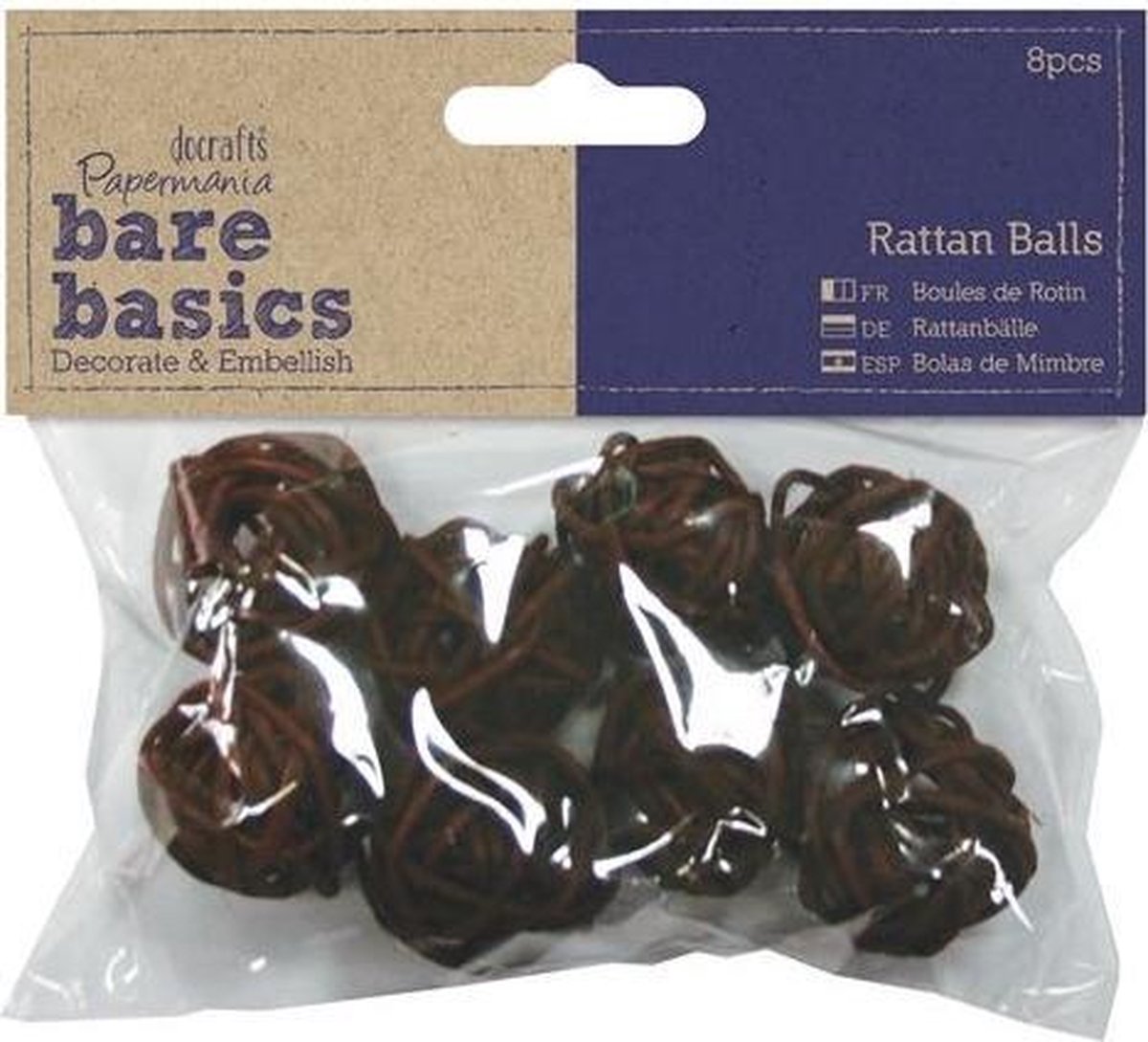 Rattan Ballen (8  stuks) - Klein - Bare Basics