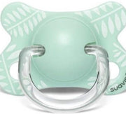 Suavinex - Silicone speen 2-4m natural mint blaadjes