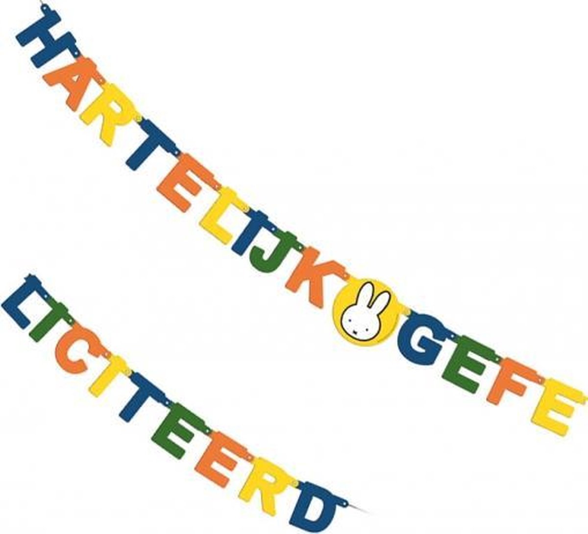 Nijntje wenslijn Hartelijk Gefeliciteerd
