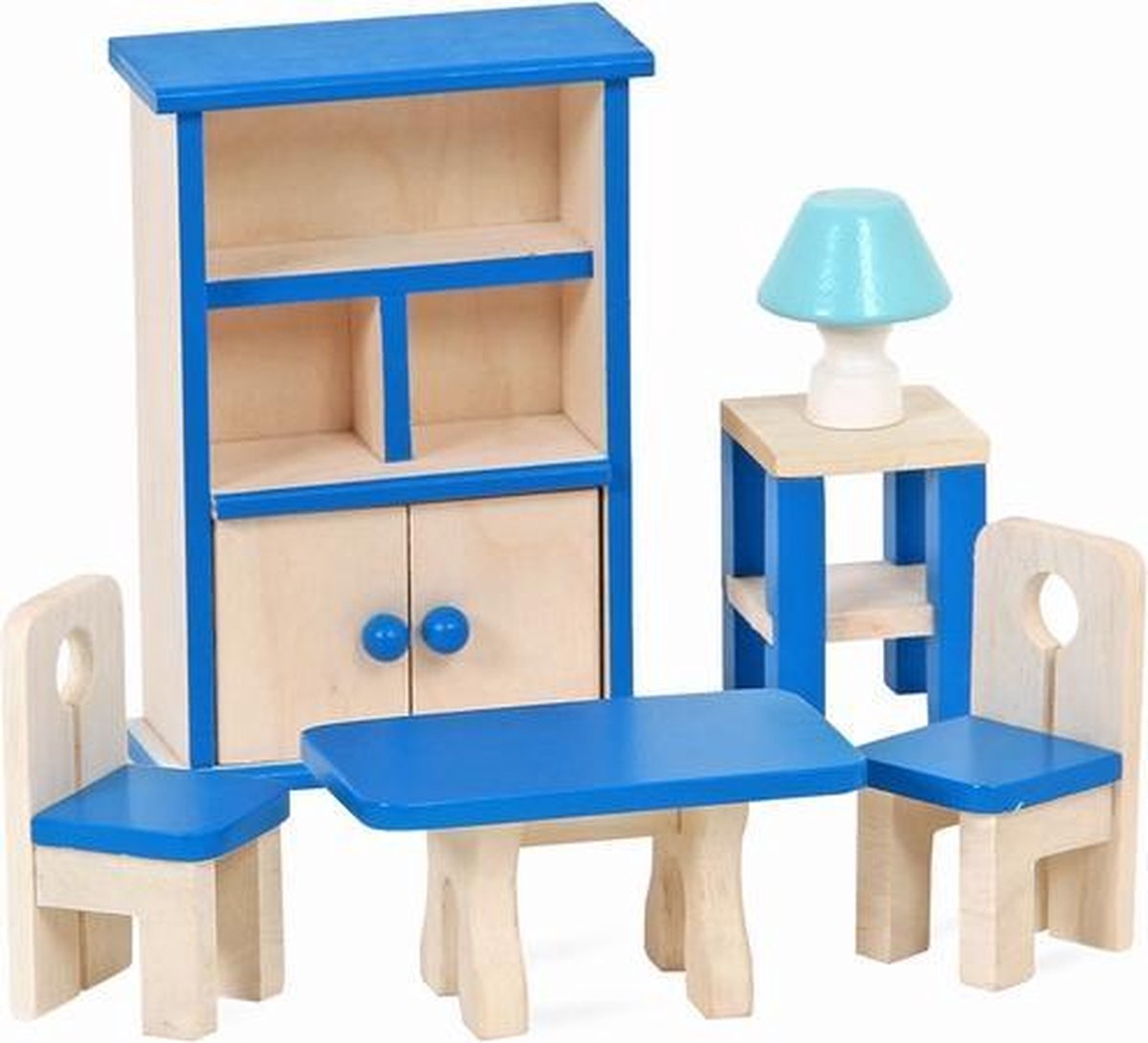 Mentari poppenhuis meubeltjes eetkamer hout