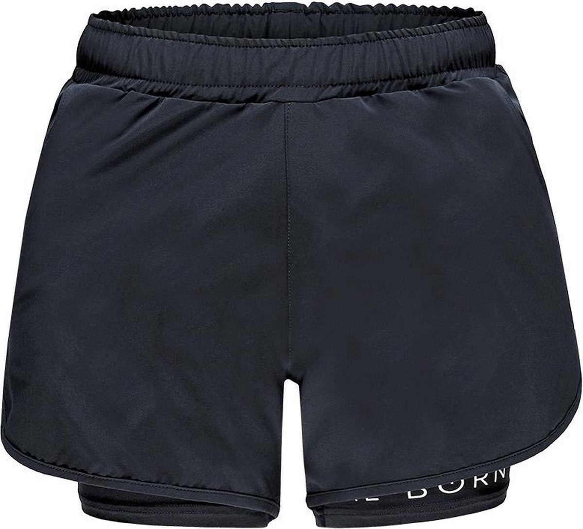 Re-Born 2 Laagse Stretch Short Dames - Zwart - Maat L