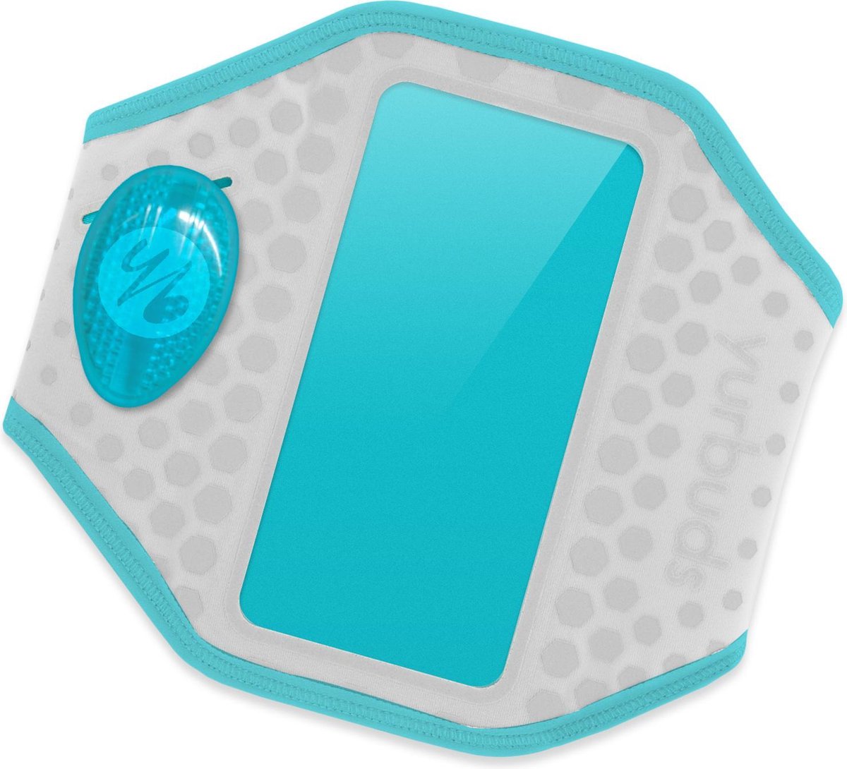 Yurbuds iPhone 5s / 5 Ergosport LED Armband - Grijs / Aqua Blauw