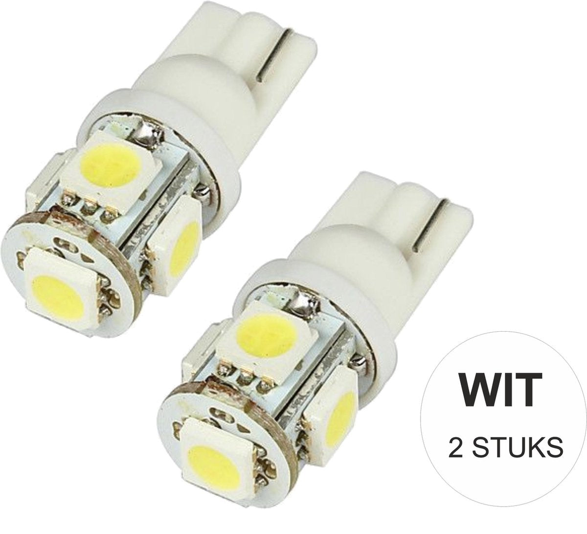 T10 5-LED 10-32 VOLT Blauw Auto-Vrachtwagen-Interieur-Binnenverlichting