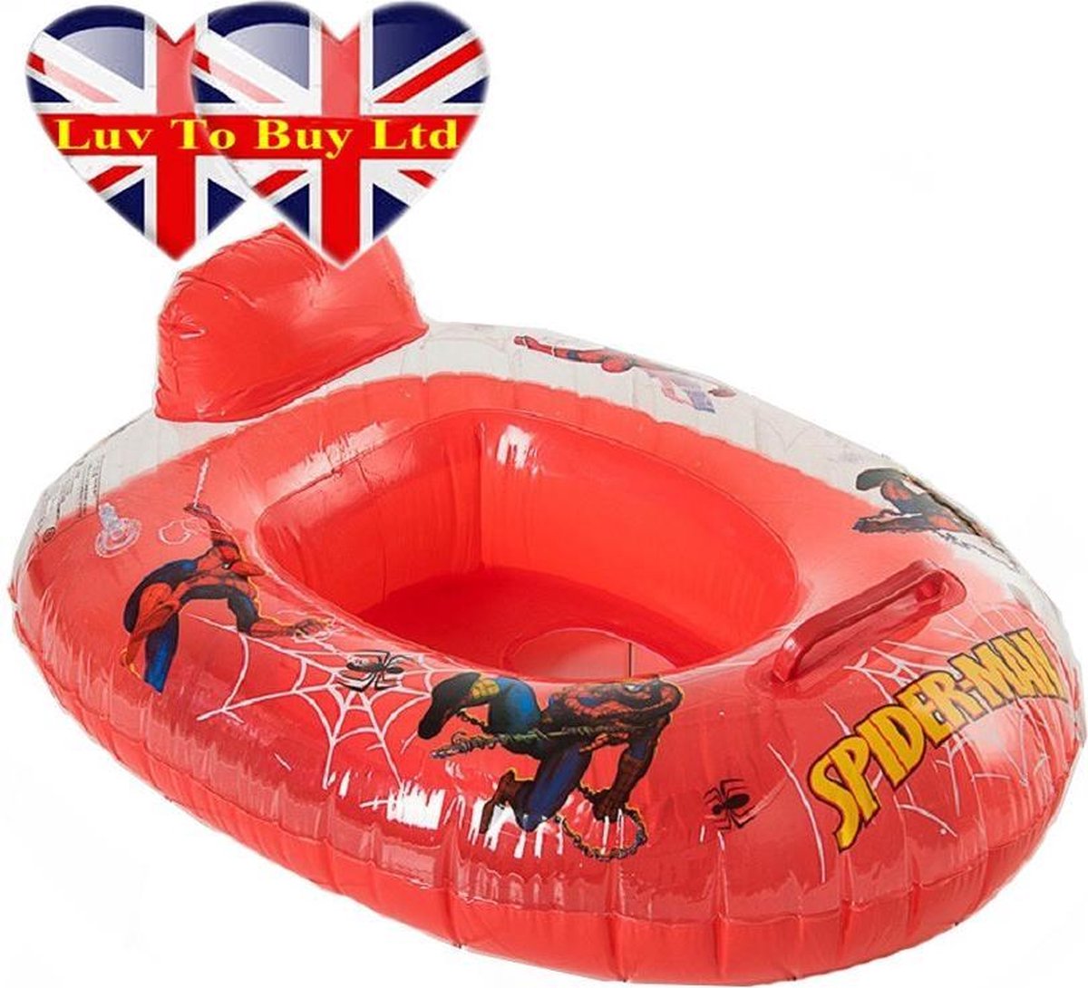 Veilig opblaasbaar babybootje spiderman
