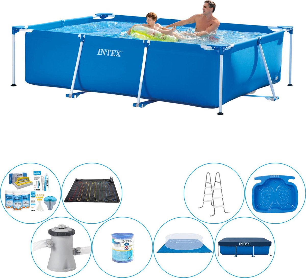 Intex Frame Pool Rechthoekig 260x160x65 cm - Zwembad Super Deal