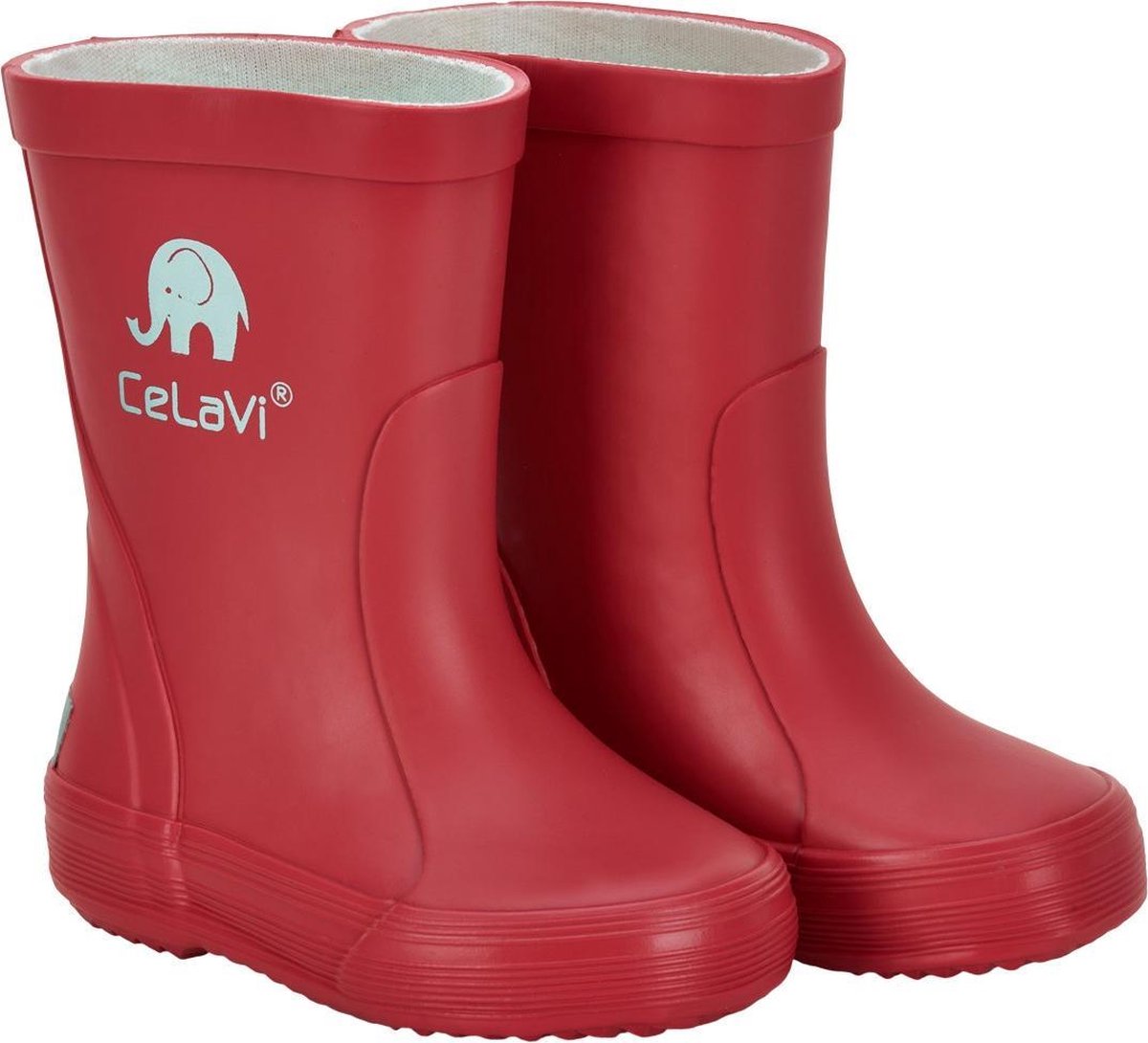 Celavi Regenlaarzen Wellies Junior Rubber Bordeaux Maat 24