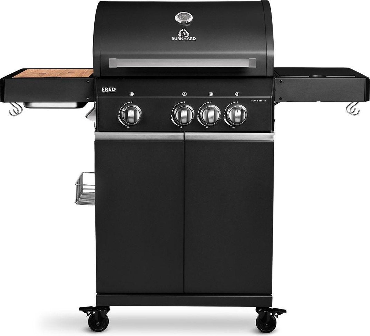 Gas BBQ FRED Deluxe - 3 Branders Black Series