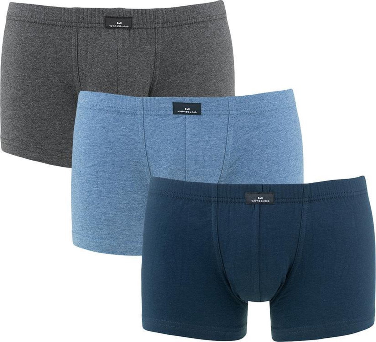 Götzburg 3P boxers basic blauw & grijs - S