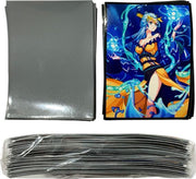 Speelkaartsleeves – Kaart Hoesjes – 65 stuks – 66x91mm – Print - Blauw
