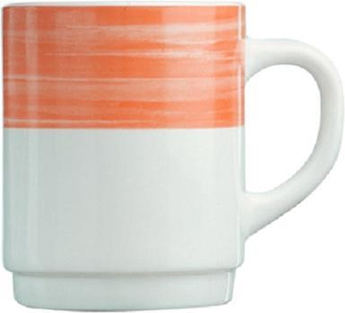Arcoroc Brush - Beker - Oranje - 25cl - (Set van 6) En Yourkitchen E-kookboek - Heerlijke Smulrecepten