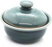 Dekschaal - Schaal met deksel - Kom met deksel - Celadon Blauw 19 cm