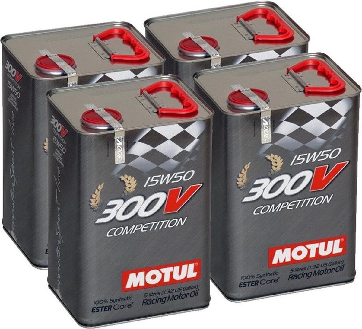 Motul aanbieding: 4 x 300V Competition 15W50 5L