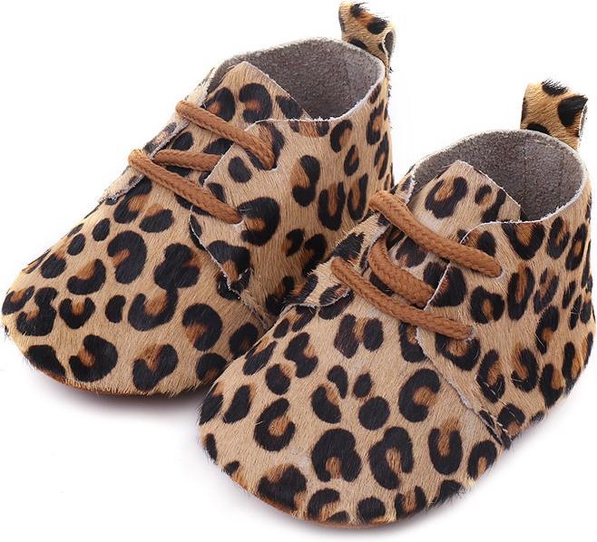 States&Klein - Taylor Stappers - Babyschoentjes - Luipaard Schoentjes - Slofjes - Baby 0 - 6 Maanden - Luipaard