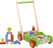 Houten Kikker Blokkenwagen