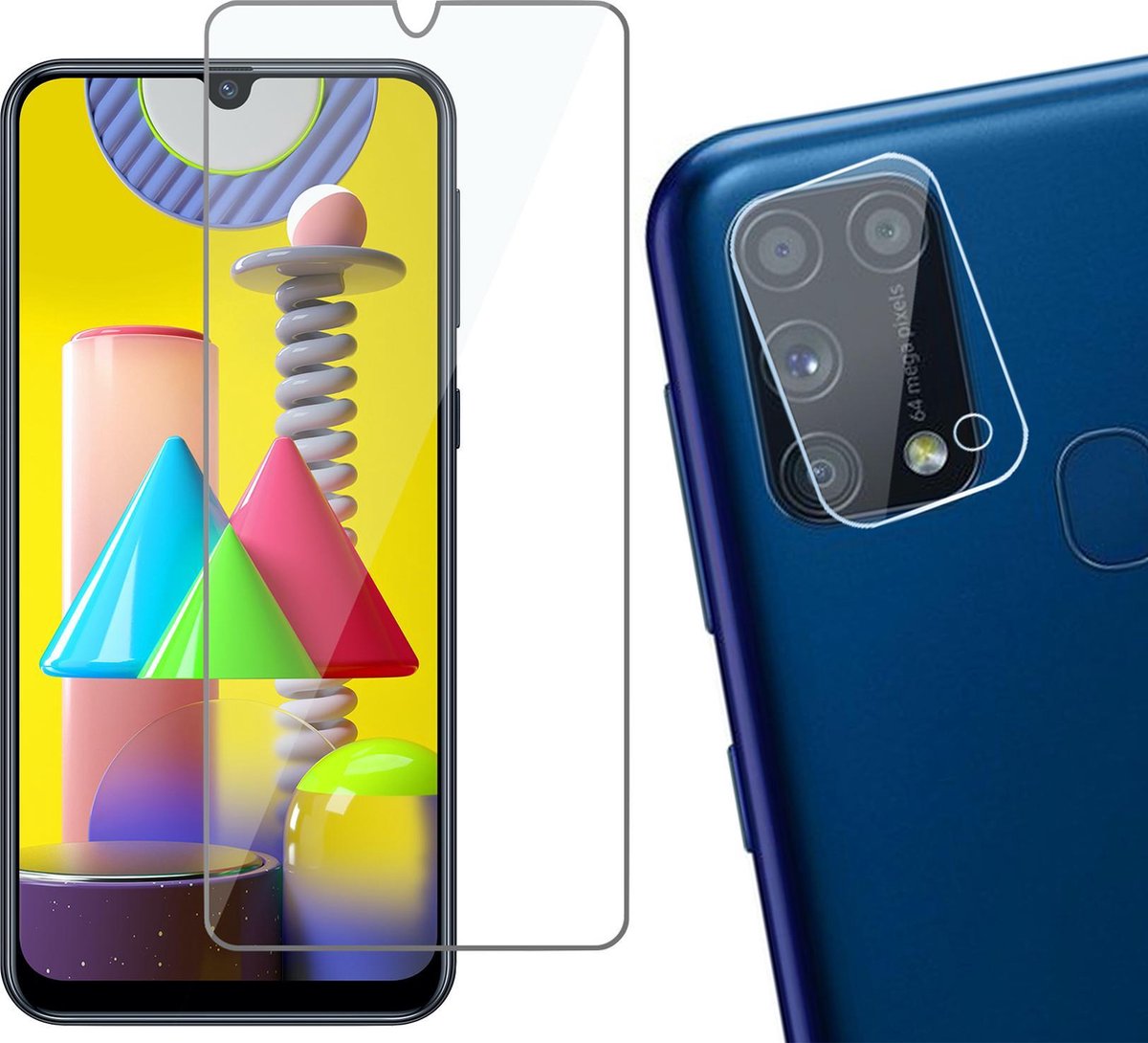 Beschermglas Samsung M31 Screenprotector - Samsung Galaxy M31 Screen Protector Glas en Samsung M31 Screenprotector Camera