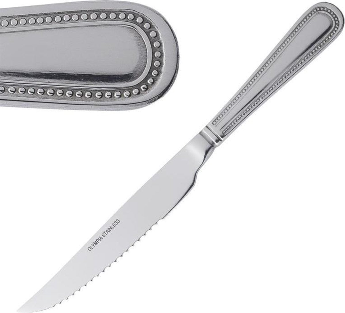 Olympia Bead Steakmessen 18/0 ( Set van 12 )