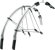 Sks Spatbordset Raceblade Long Kunststof Zilver 28inch 25mm