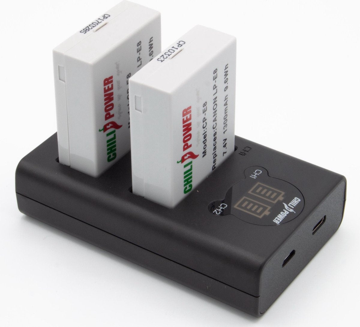 ChiliPower LP-E8 Canon USB Duo Kit - Camera accu set