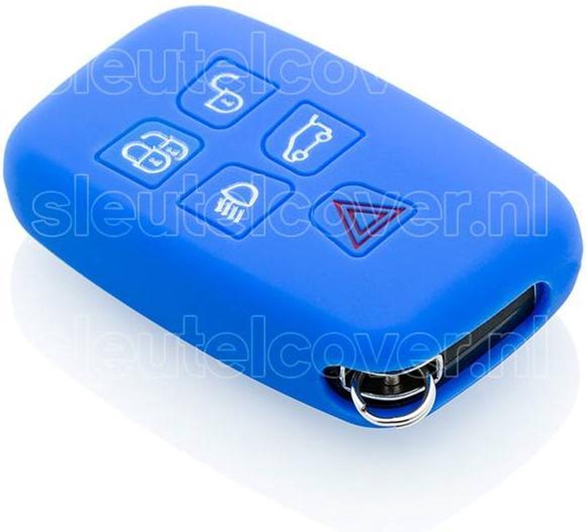 Land Rover SleutelCover - Blauw / Silicone sleutelhoesje / beschermhoesje autosleutel