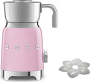 Smeg Melkopschuimer Roze + Aerolatte cappuccinosjablonen