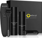 Bellezons Luxe Baard Verzorging Set - Baardset - Baard Serum - Baard Sanitizer - Baardroller - Baardkam - Baardgroei Set - Geschenkset voor Mannen