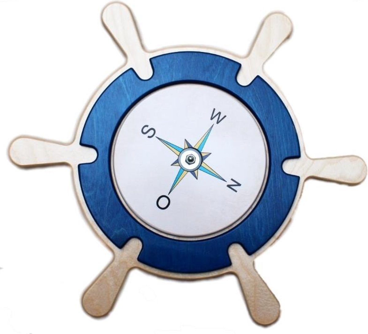 Wandpaneel Stuurwiel Met Kompas
