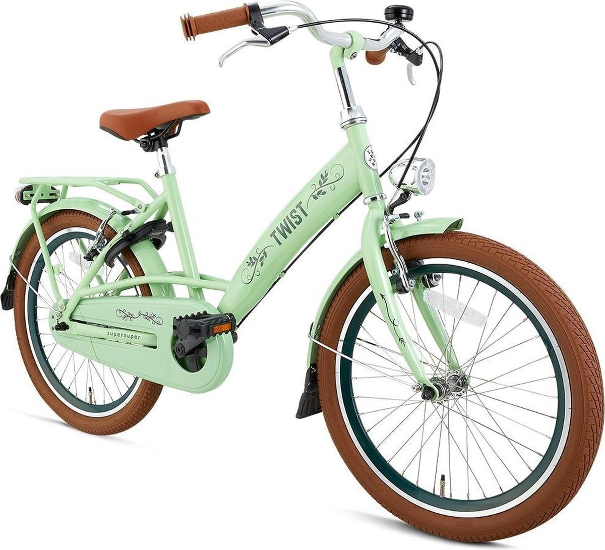 Supersuper Twist Kinderfiets - Meisjes - 20 inch - Pistache