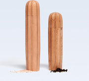 DOIY Peper en Zoutmolen set Cactus set van 2 - hout - h 23 x-28 cm