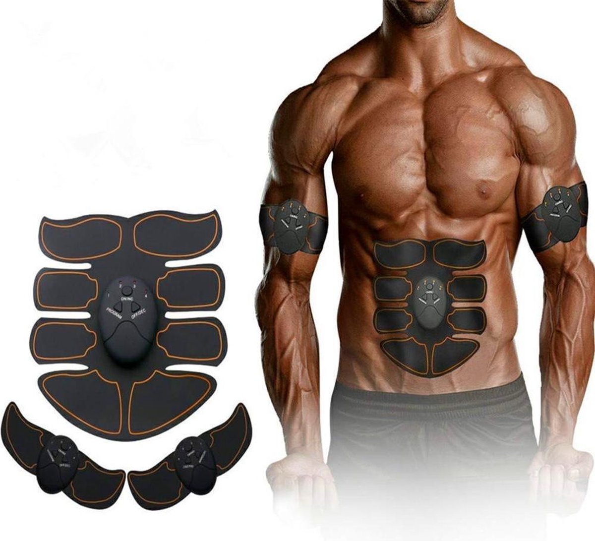 Relaxgoods sixpack trainer voor het hele lichaam - spierstimulator voor buikspieren en billen
