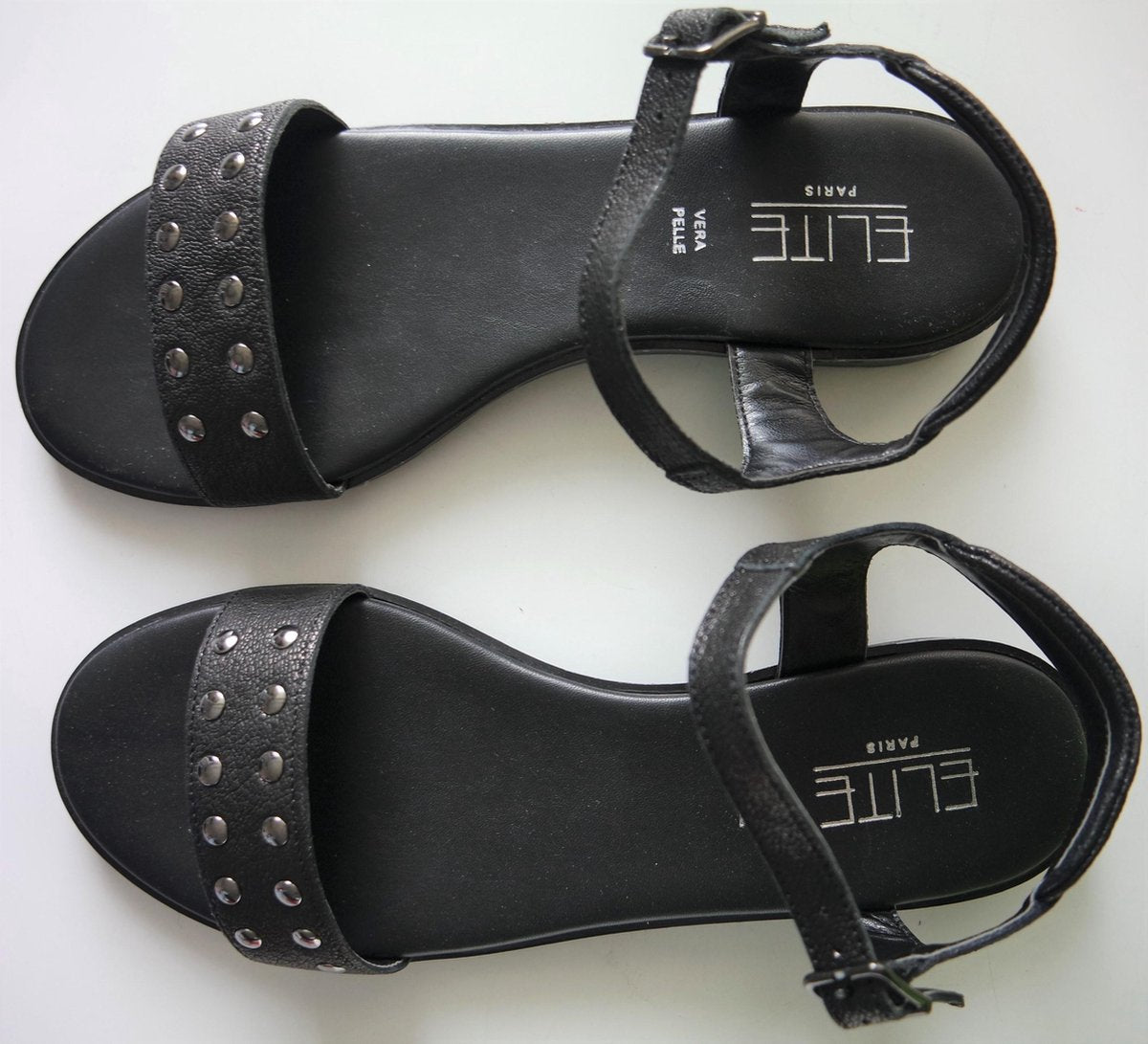 Elite Tangeri Nero Sandalen - Maat 38