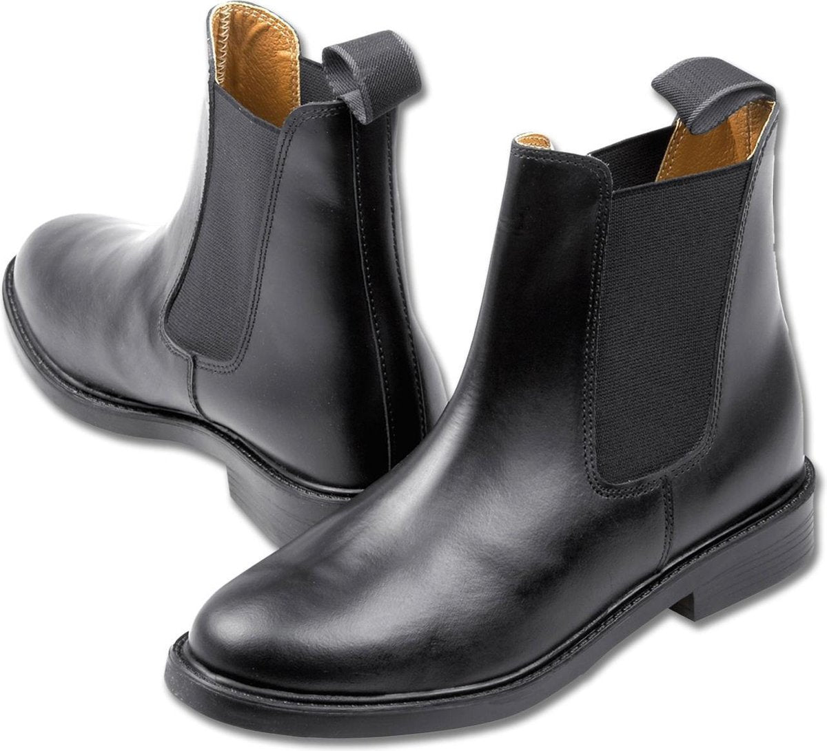 Jodhpurs classic  Kind Leer Zwart Maat 27 t/m 35